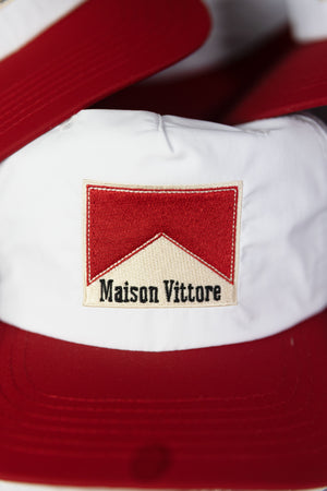 casquette vintage inspiration marlboro en nylon maison vittore. Logo brodé